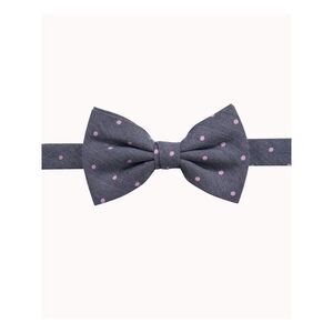 RYAN SEACREST Mens Gray Polka Dot Bow Tie